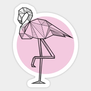 Flamingo - Geometric Animals Sticker